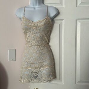 Long lace tank